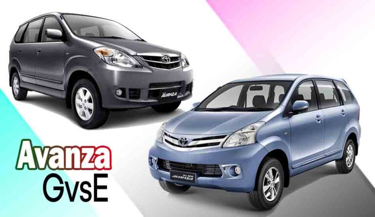 Perbedaan Avanza G Dan E
