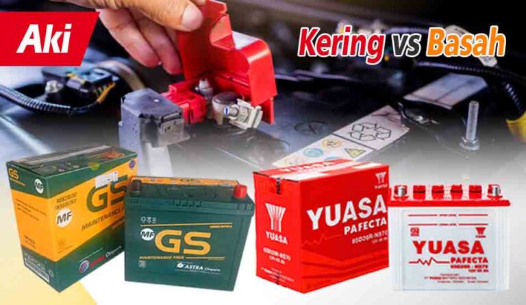 Perbedaan Aki Kering dan Basah Motor