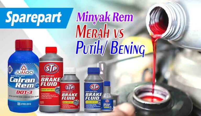 Perbedaan Minyak Rem Merah dan Putih