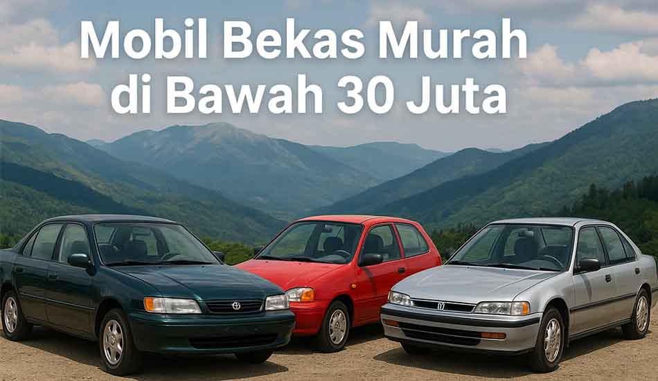 Mobil Bekas Murah di Bawah 30 Juta