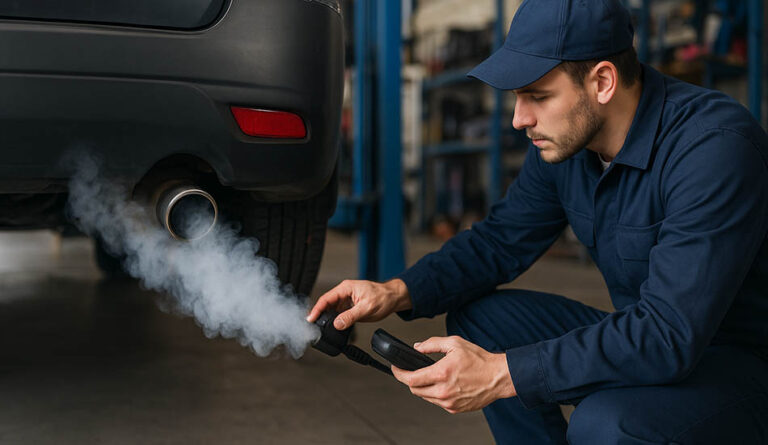 Penyebab Knalpot Mobil Ngebul