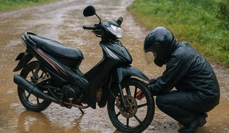 Cara Mengatasi Motor Mati Kena Banjir