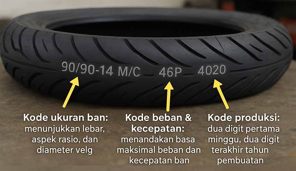 Cara Baca Kode Ban Motor